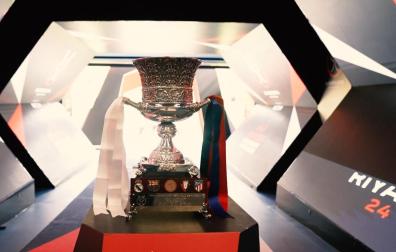 El título de la Supercopa, con el escudo de Osasuna presente.