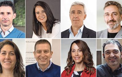 Eduardo Azanza, Maikena Barrachina, Rafael Zúñiga, Gorka Lakunza, Ainhoa Castellano, Jon Navarlaz, Mar González y Jesús Pérez