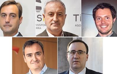Igor Beguiristáin, Ignacio Ezkurra, Miguel Suárez, Pablo Andueza e Ignacio Orradre