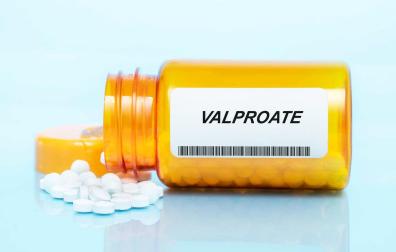 Un bote con Valproate./