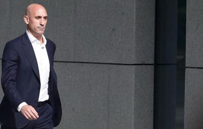 Luis Rubiales, tras declarar en septiembre en la Audiencia Nacional