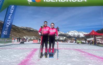 Lander Martín e Irati Cuadrado, dos navarros campeones de España en Baqueira Beret