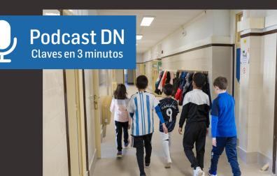 Alumnos en el colegio público San Babil de Ablitas