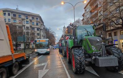 Fotos del cuarto día de la tractorada en Navarra.