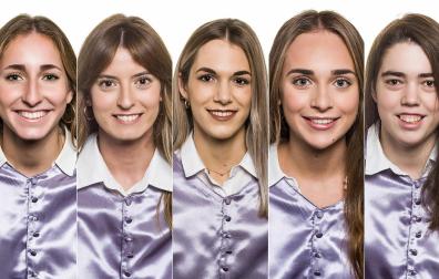 Begoña Tovar Esparza, Paula Rey Guembe, Leyre Elizalde Enciso, Blanca Úriz Zafra y Laura Jiménez Alonso