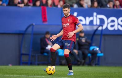 David Garcia, en el último partido contra el Cádiz en El Sadar