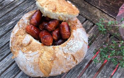 Un bocadillo de chistorra está delicioso, imaginemos cómo está esto.