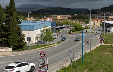 Parte superior de la cuesta donde se produjo el accidente