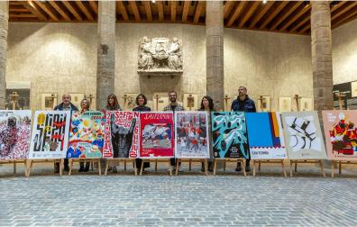 Fotos de los carteles finalistas de San Fermín 2024