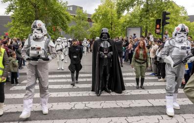 Desfile 'Star Wars' por las calles de Pamplona.