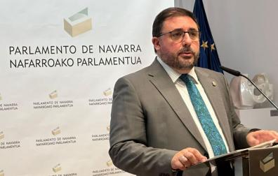 Imagen del presidente del Parlamento, Unai Hualde, este viernes
