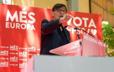 Salvador Illa, en un mitin este domingo en Lleida