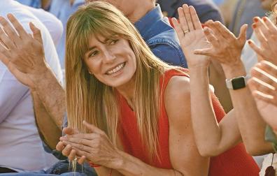 Begoña Gómez, en un acto electoral del PSOE en Málaga previo a los comicios europeos del 9-J