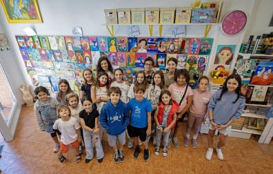 Exposición fin de curso en la academia de arte Grafito de Mendillorri