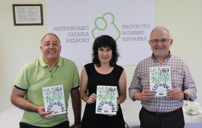 Desde la izda.: Alfonso Arana Marquina, Cristina Illescas Orduña y José Antonio Arrieta Garnica