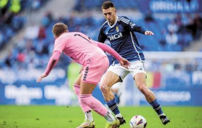 Abel Bretones, en un partido de esta pasada temporada con el Oviedo