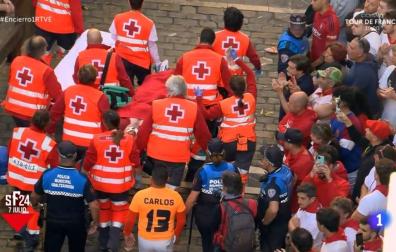 Asistencias de Cruz Roja tras el primer encierro de fiestas