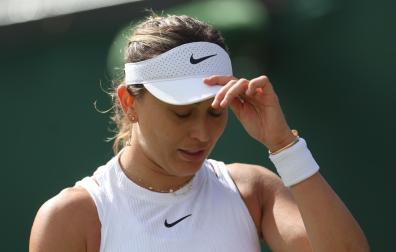 Paula Badosa, en al partido ante Vekic