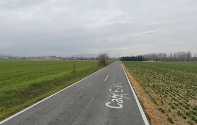Carretera entre Ororbia y Echauri