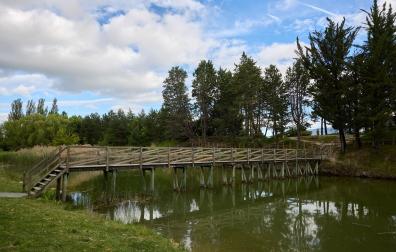 La charca del pinar de Ardoi, uno de los espacios tranquilos mejor cuidados de la cuenca de Pamplona