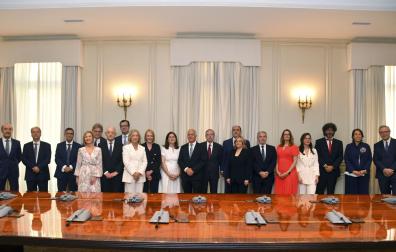 Los miembros del Consejo General del Poder Judicial (CGPJ), que han celebrado la sesión constitutiva de su octavo mandato