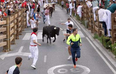 Cuarto encierro de las fiestas de Tudela 2024.