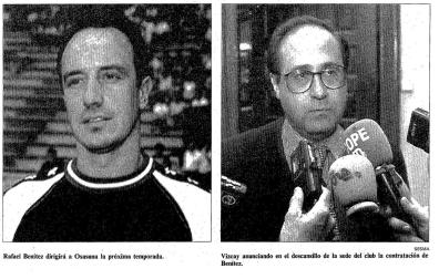 Rafael Benítez y Ángel Vizcay