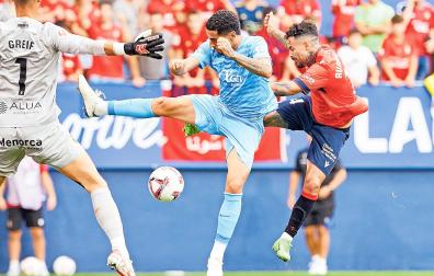 Con este remate consiguió Rubén romper una sequía goleadora que se ha extendido casi dos años en El Sadar