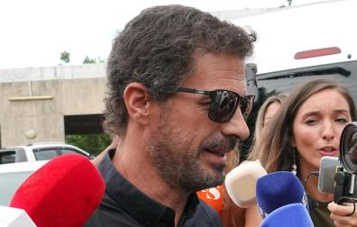El padre de Daniel, Rodolfo Sancho, a su llegada al juicio