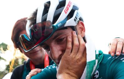 Pablo Castrillo, después del tremendo esfuerzo que tuvo que hacer para ganar en La Manzaneda