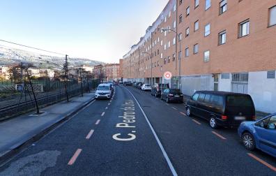 Vista general de la calle Pedro de Ursúa e  el barrio de la Rochapea