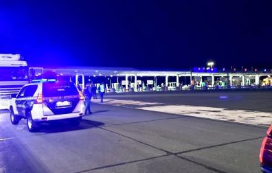 Detención del camionero por parte de la Guardia Civil