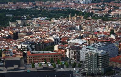 Vista aérea de Pamplona
