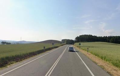 Zona de la NA-150 en la que ha ocurrido el accidente