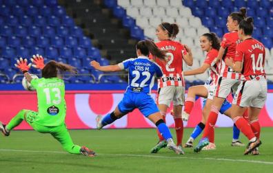 Maite Valero anotó su primer gol en Primera