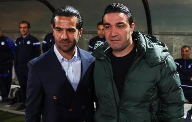 Masoud Shojaei y Javad Nekounam, en una imagen reciente publicada en la prensa iraní