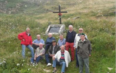 Veteranos de Montaña y supervivientes, en un homenaje reciente