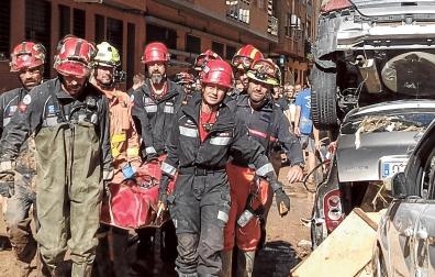 Expertos en Rescate de la Comunidad de Madrid ayudan en las labores de búsqueda y rescate de víctimas en Valencia