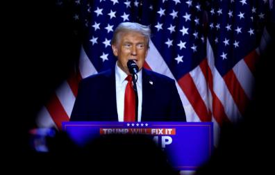 Trump, en su comparecencia celebrando la victoria