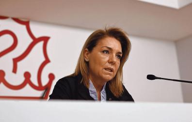 La vicepresidenta del Consell y consejera de Servicios Sociales, Igualdad y Vivienda, Susana Camarero, este domingo en rueda de prensa