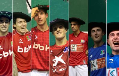 Iker Arretxe, Íñigo Díaz, Mikel Idoate, Jon Jaunarena, Asier Agirre, J. Bakaikoa e Iker Salaberria