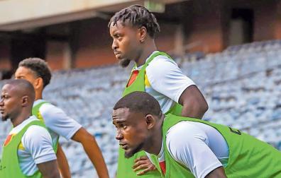 Enzo Boyomo, en el último partido ante Namibia