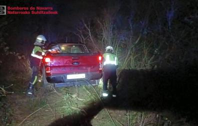 Imagen del estado en el que ha quedado el vehículo implicado en el accidente