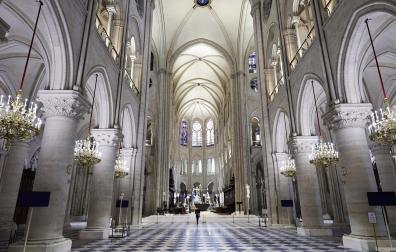 Notre Dame, tras las obras de reconstrucción después del incendio de 2019.