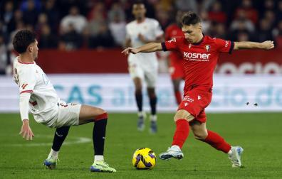 Sevilla - Osasuna de la 15ª jornada de la Liga.