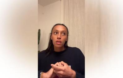 Ana Peleteiro, en una imagen del vídeo que ha publicado en TikTok