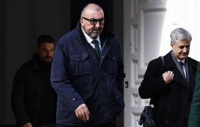 Koldo García, durante años asesor del exministro José Luis Ábalos, tras declarar ante el juen en el Tribunal Supremo /
