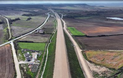 Obras en la boca norte de Monte Plano
