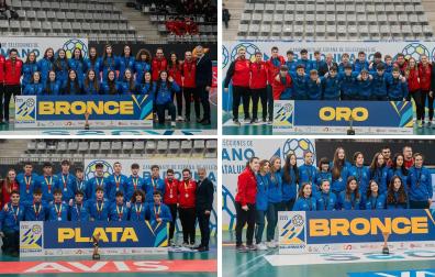 Selecciones navarras cadete femenina, infantiles masculinos, juveniles masculinos e infantiles femeninos