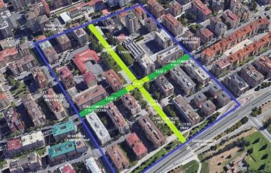 El PSN de Pamplona propone una supermanzana peatonal para el barrio de Iturrama
